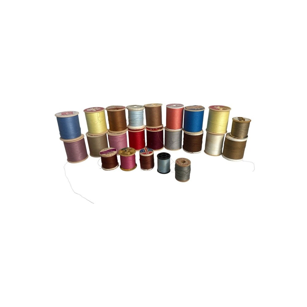Large Bulk Lot Mixed Sewing Thread Spools Coats Polyester Cotton Multi